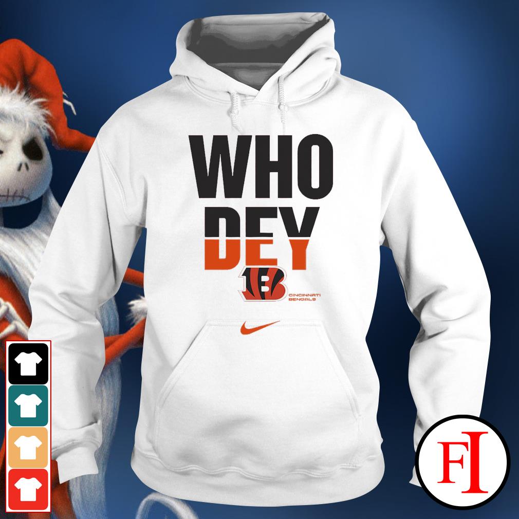 Nike Men's Cincinnati Bengals 'Who Dey' Black Pullover Hoodie