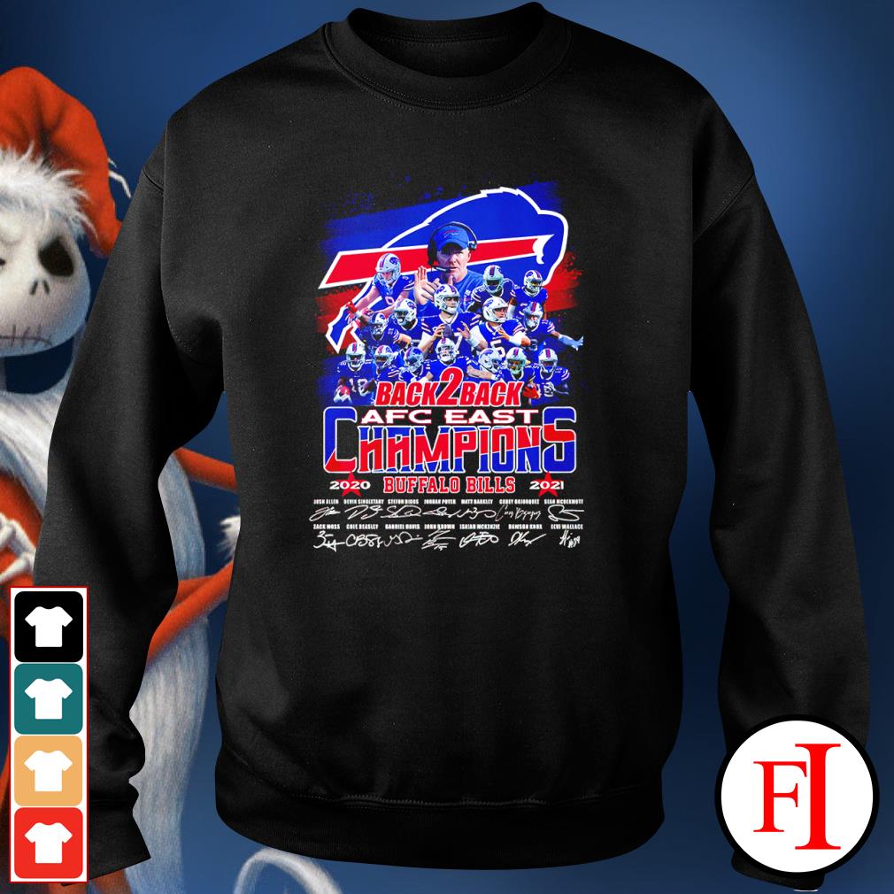 Buffalo Bills 2021 AFC East Champions Back To Back T-Shirt, hoodie,  sweater, long sleeve and tank top