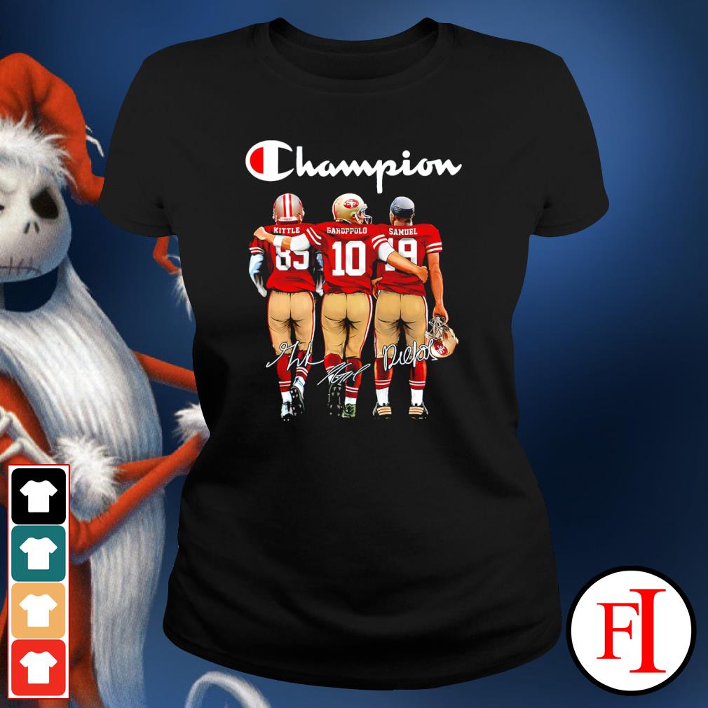 Buy San Francisco 49ers Champion Deebo Samuel George Kittle Jimmy G Shirt  For Free Shipping CUSTOMXMAS LTD