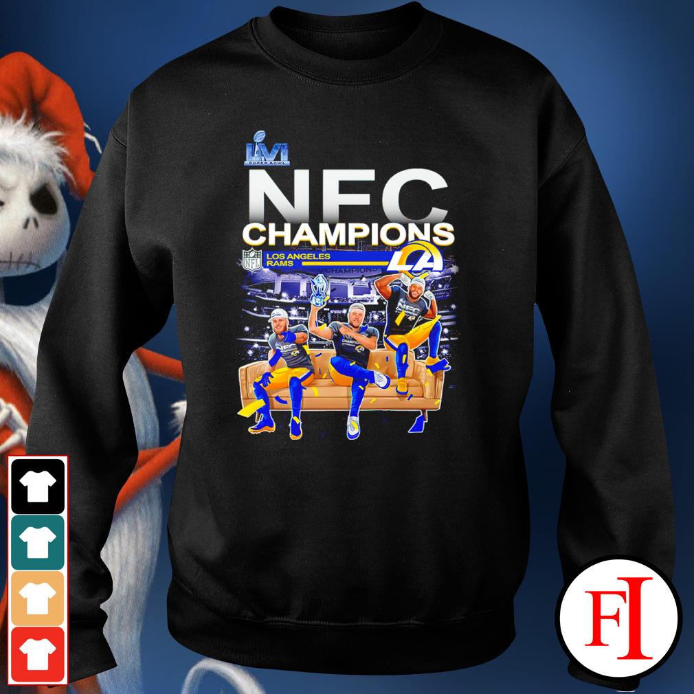 Official Nfc champions 2021 2022 los angeles rams shirt, hoodie, sweater,  long sleeve and tank top