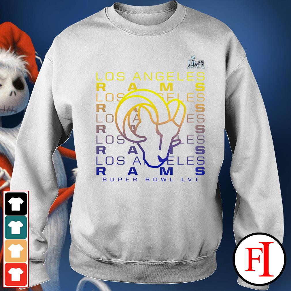 Official los Angeles Rams Super Bowl LVI Bound Color Fade Repeat T-Shirt,  hoodie, sweater, long sleeve and tank top