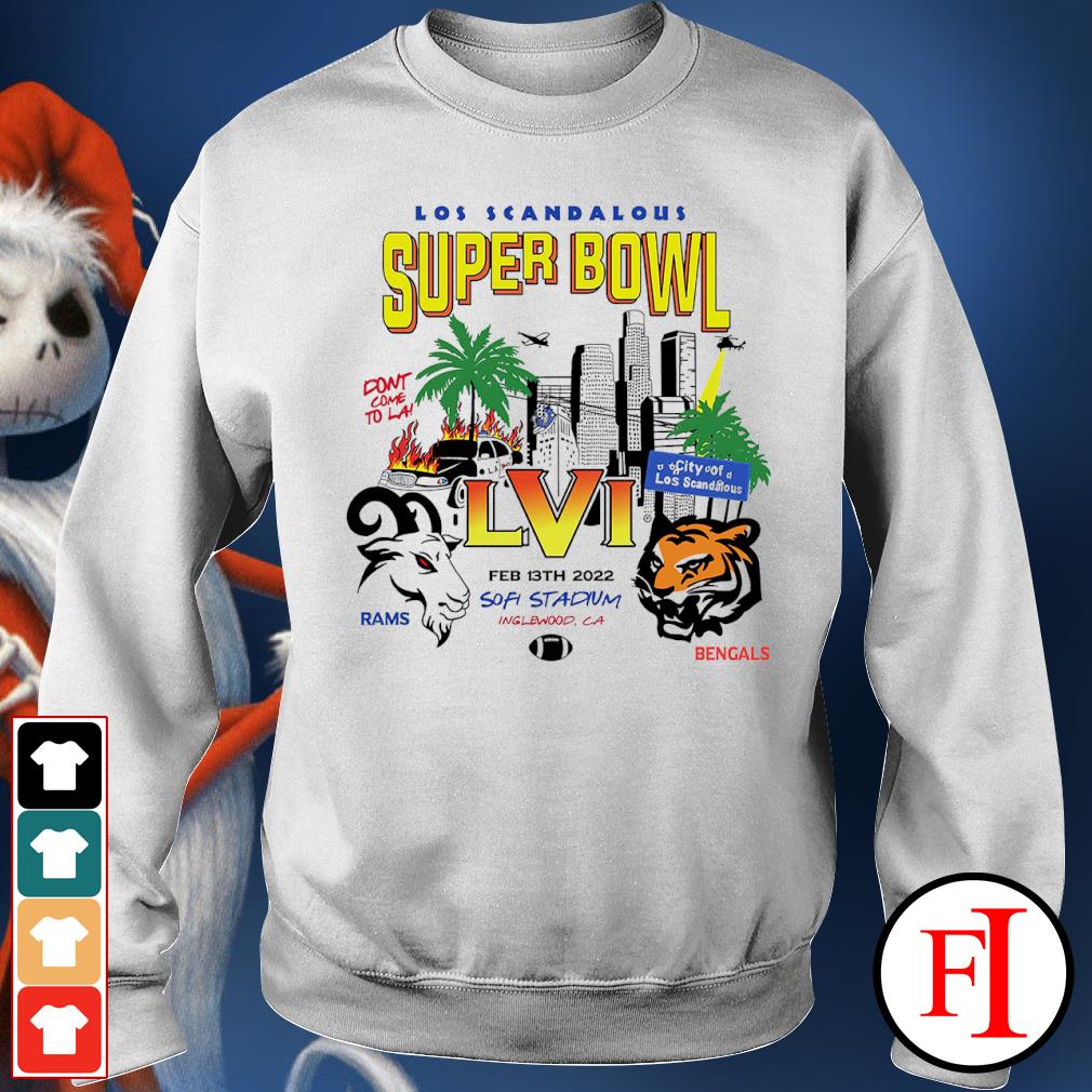 Official Los Angeles Rams vs Cincinnati Bengals Super Bowl LVI shirt,  hoodie, sweater, long sleeve and tank top