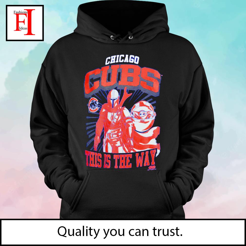 Chicago Cubs MLB Baseball Star Wars Yoda And Mandalorian This Is The Way Youth  Sweatshirt