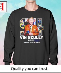 RIP Vin Scully 1927-2022 Forever The Voice Of The Dodgers Shirt t-shirt