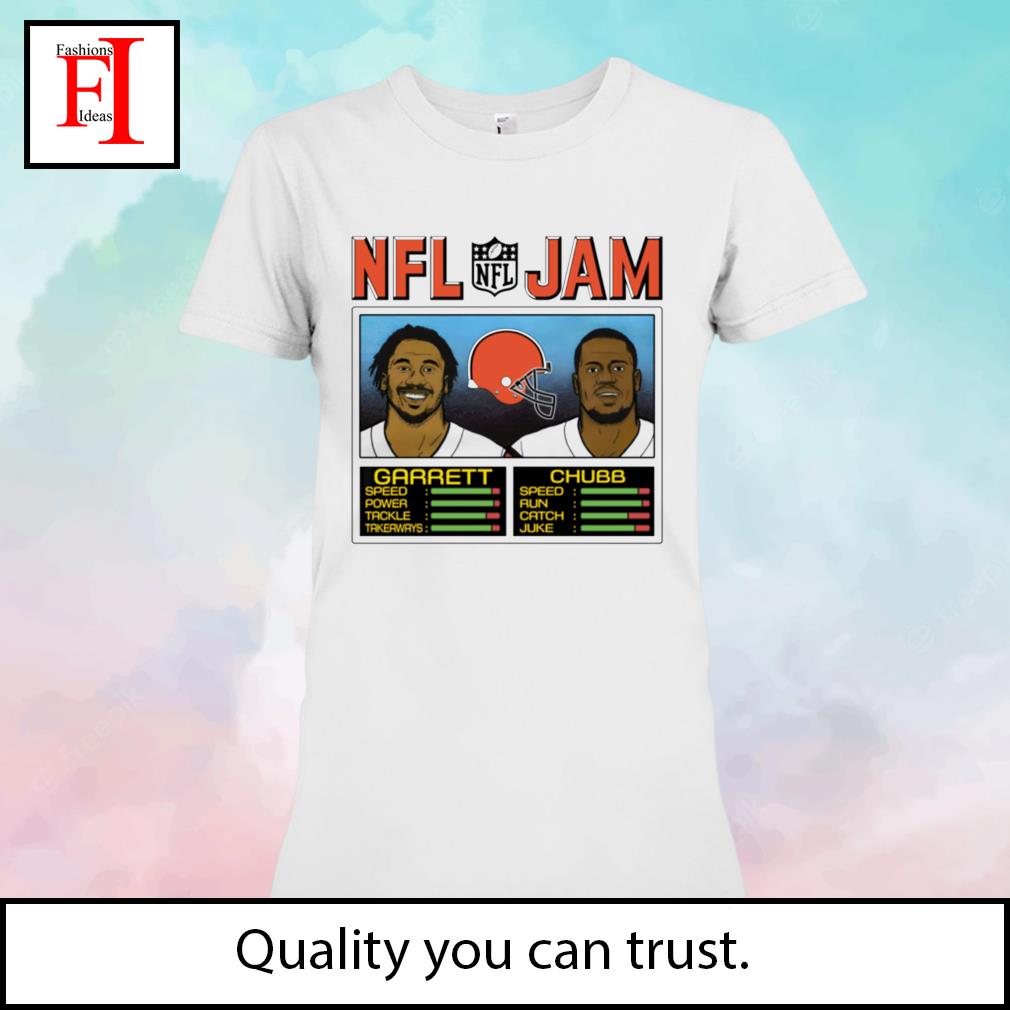 Official Nfl Jam Cleveland Browns Myles Garrett And Nick Chubb T