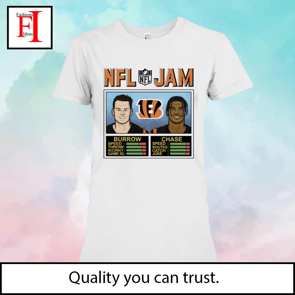 NFL Jam Cincinnati Bengals Joe Burrow and Ja'Marr Chase shirt