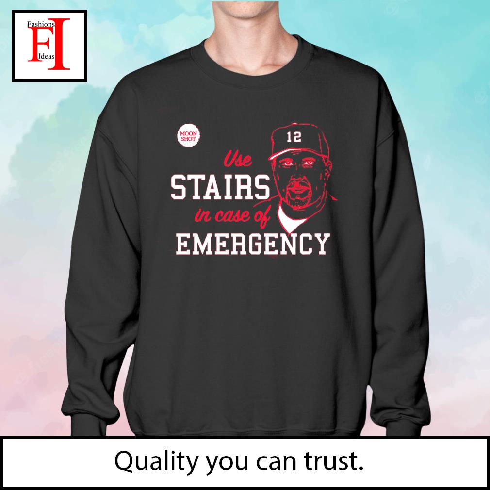 Pat Gallen Rare Phillies Matt Stairs use Stairs in case of Emergency shirt,  hoodie, sweater, long sleeve and tank top