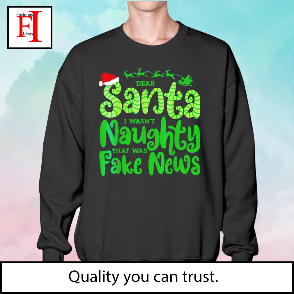 Santa is clearance fake news sweater