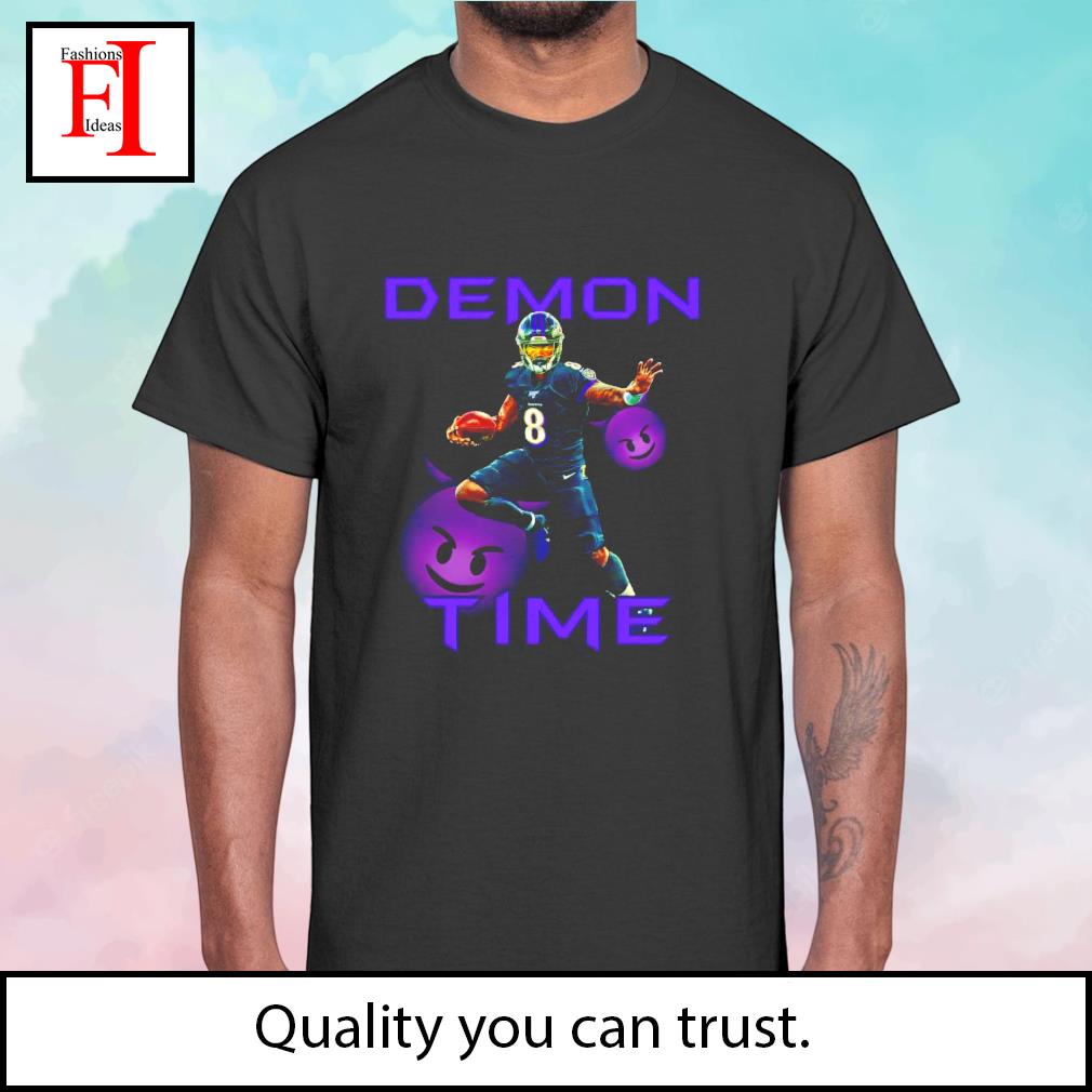 Lamar Jackson demon time baltimore Ravens shirt, hoodie, sweater