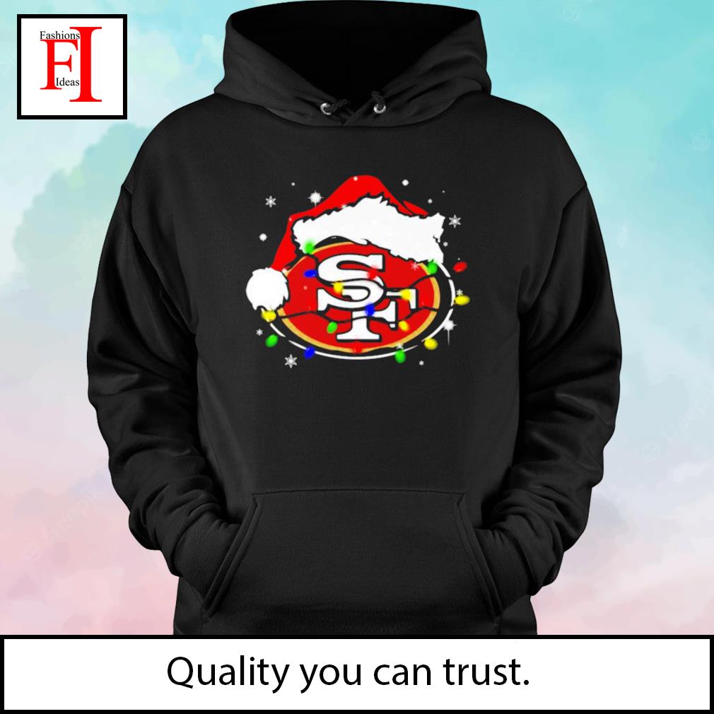 San Francisco 49Ers Santa Hat Logo Christmas Shirt, hoodie