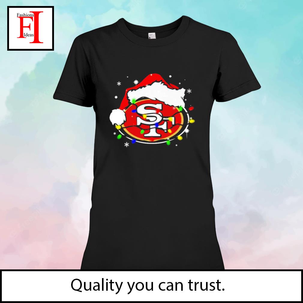 San Francisco 49Ers Santa Hat Logo Christmas Shirt, hoodie