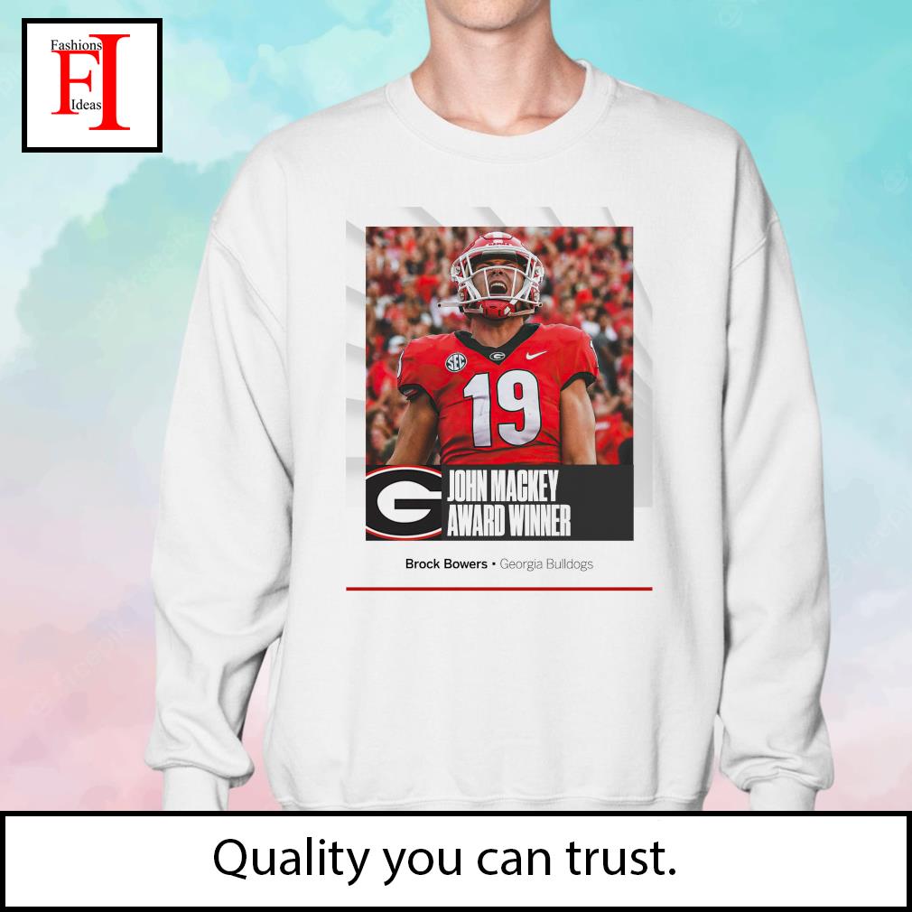 Brock bowers john mackey award winner outstanding tight end shirt, hoodie,  sweater, long sleeve and tank top