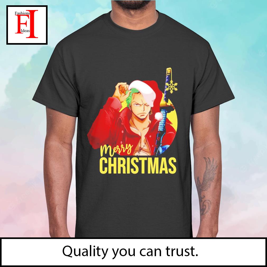 Zoro Christmas One Piece Merry Christmas Anime shirt, hoodie, sweater, long  sleeve and tank top