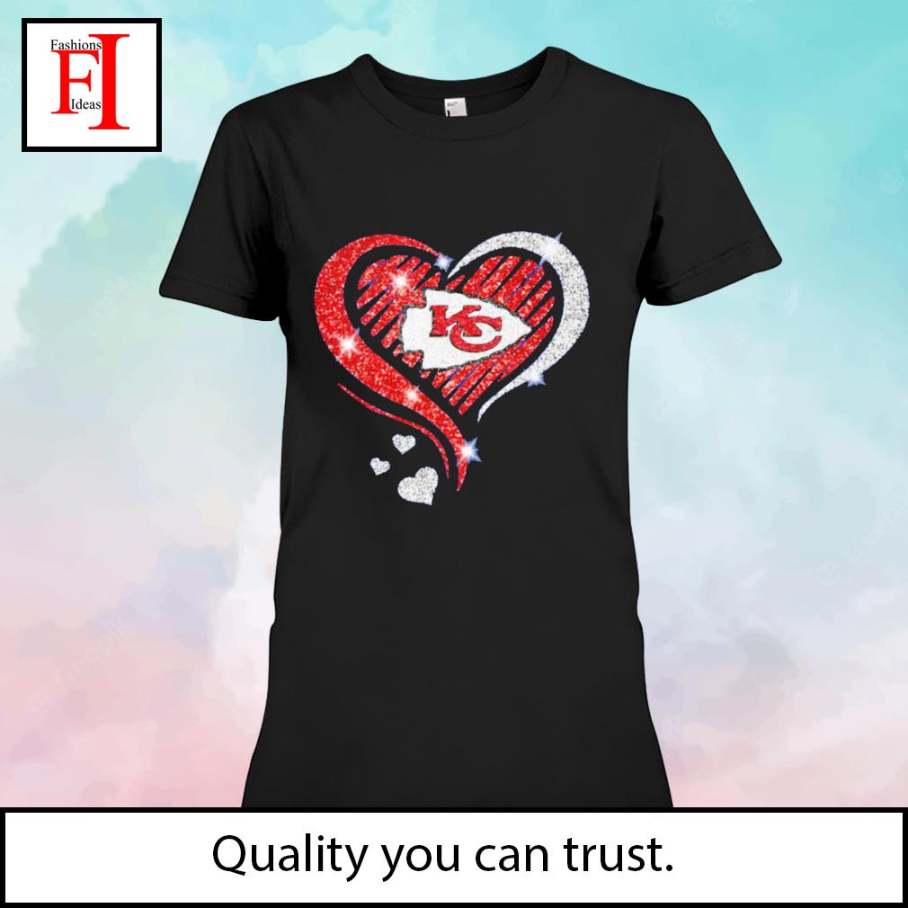 Heart Chiefs Football Shirt Ladies Tee