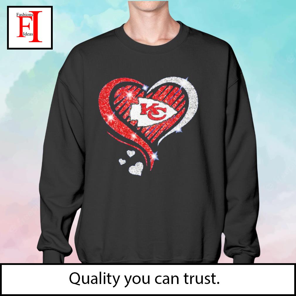 Kansas city Chiefs Diamond heart 2020 Shirt, Hoodie, Long Sleeved,  SweatShirt