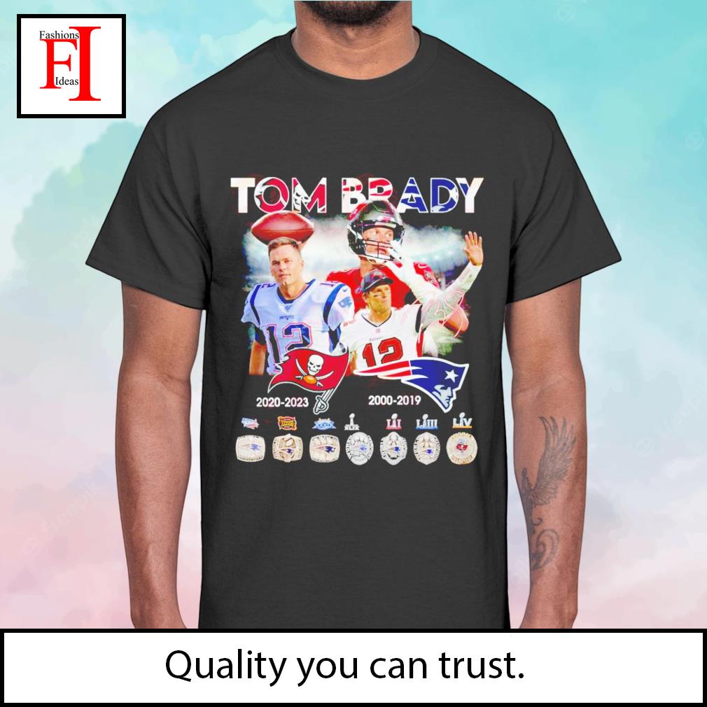 Thank You Tom Brady New England Patriots 2000-2019 And Tampa Bay Buccaneers  2020-2023 Signatures Shirt, hoodie, sweater, long sleeve and tank top