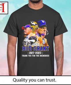 Bud Grant 1927 – 2023 thank you for the memories signature t-shirt
