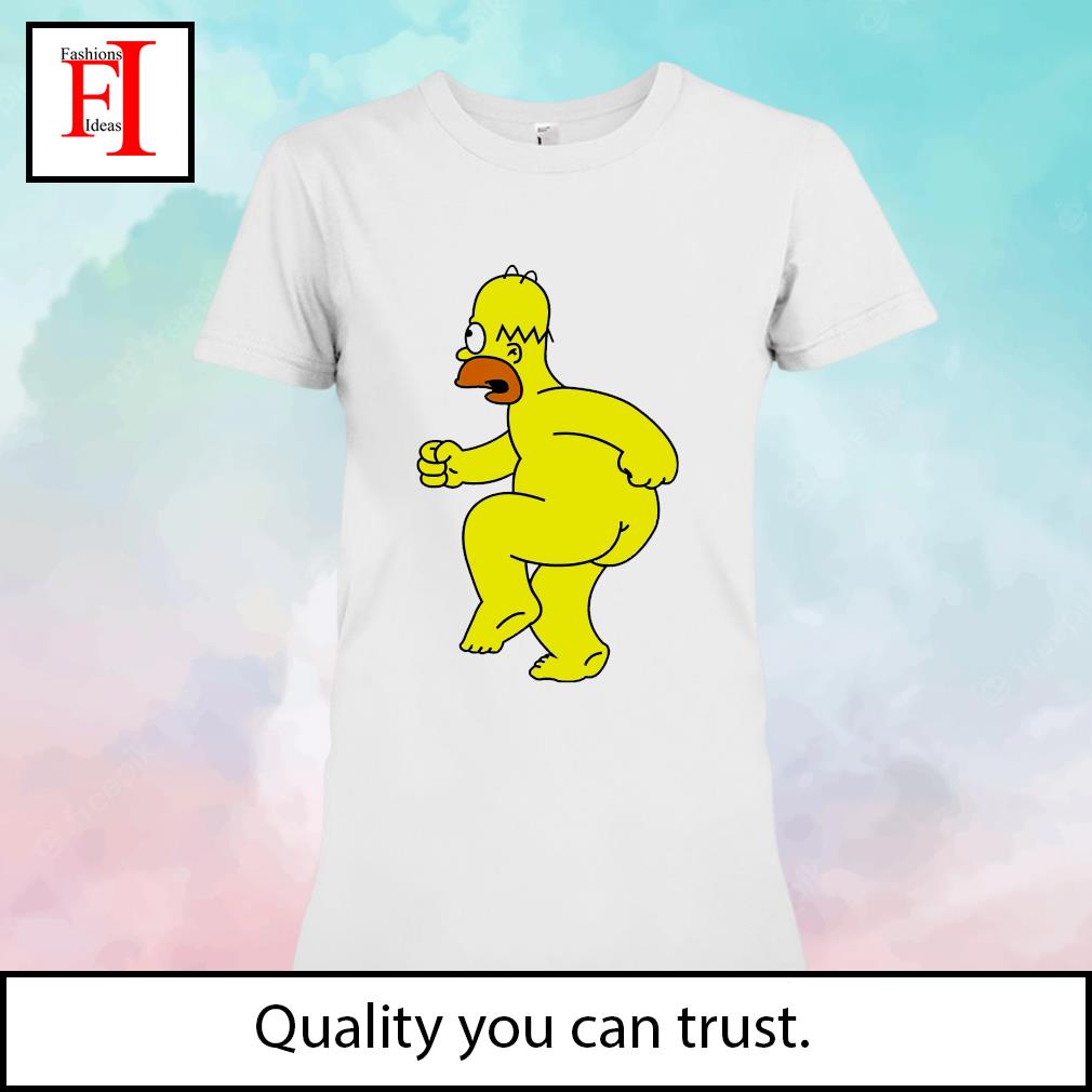 Homer Simpson nude funny cartoon shirt, hoodie, sweater, long sleeve and  tank top