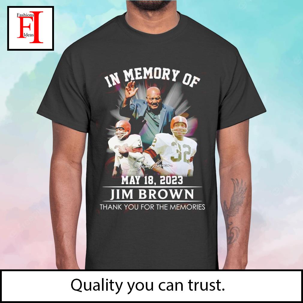 In Memory Of Jim Brown 1936-2023 Cleveland Browns T-Shirt - Growkoc