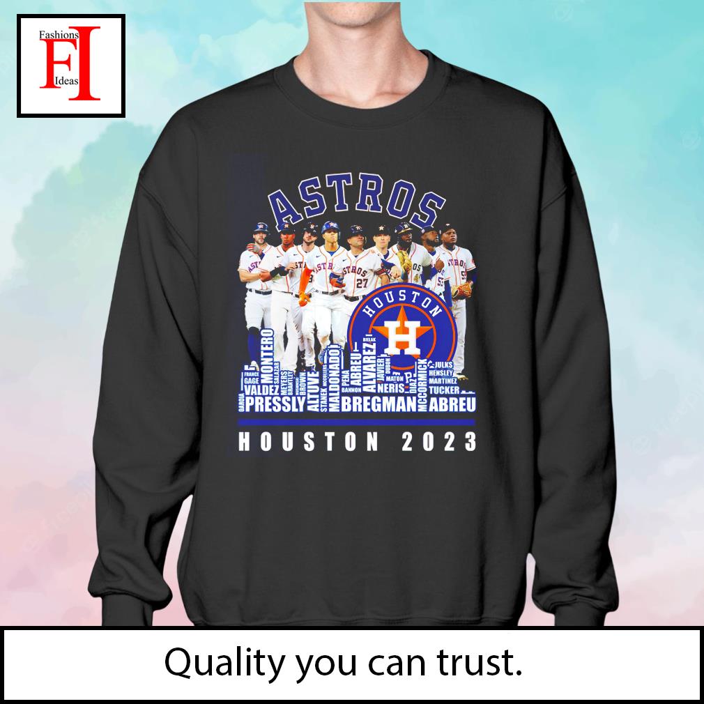 Houston Astros Baseball team skyline MLB Roster 2023 shirt, hoodie