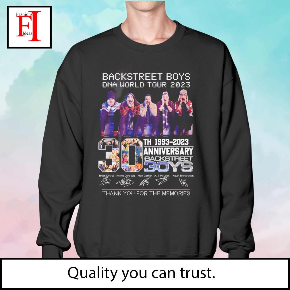 Backstreet Boy Dna World Tour Signatures Shirt