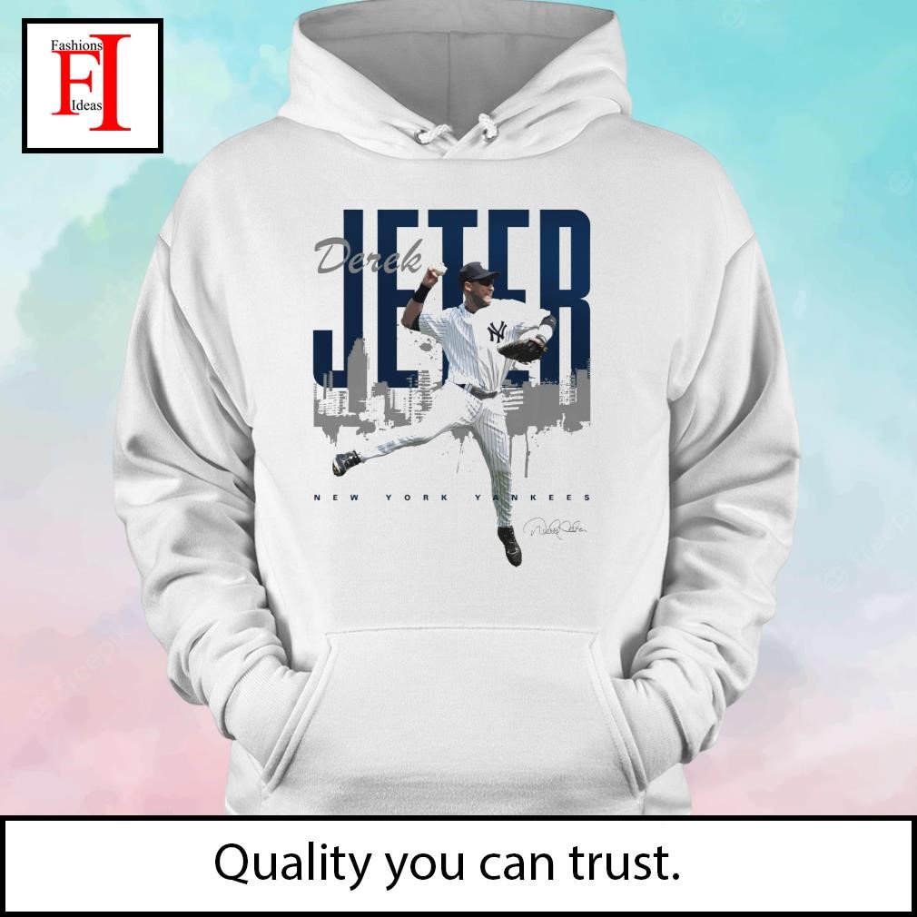 Derek Jeter New York Yankees Jump throw signature shirt, hoodie, sweater  and long sleeve