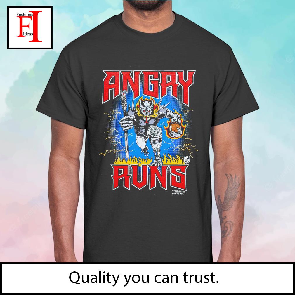 Angry Runs 2023 Tour T-Shirt from Homage. | Officially Licensed Vintage NFL Apparel from Homage Pro Shop.