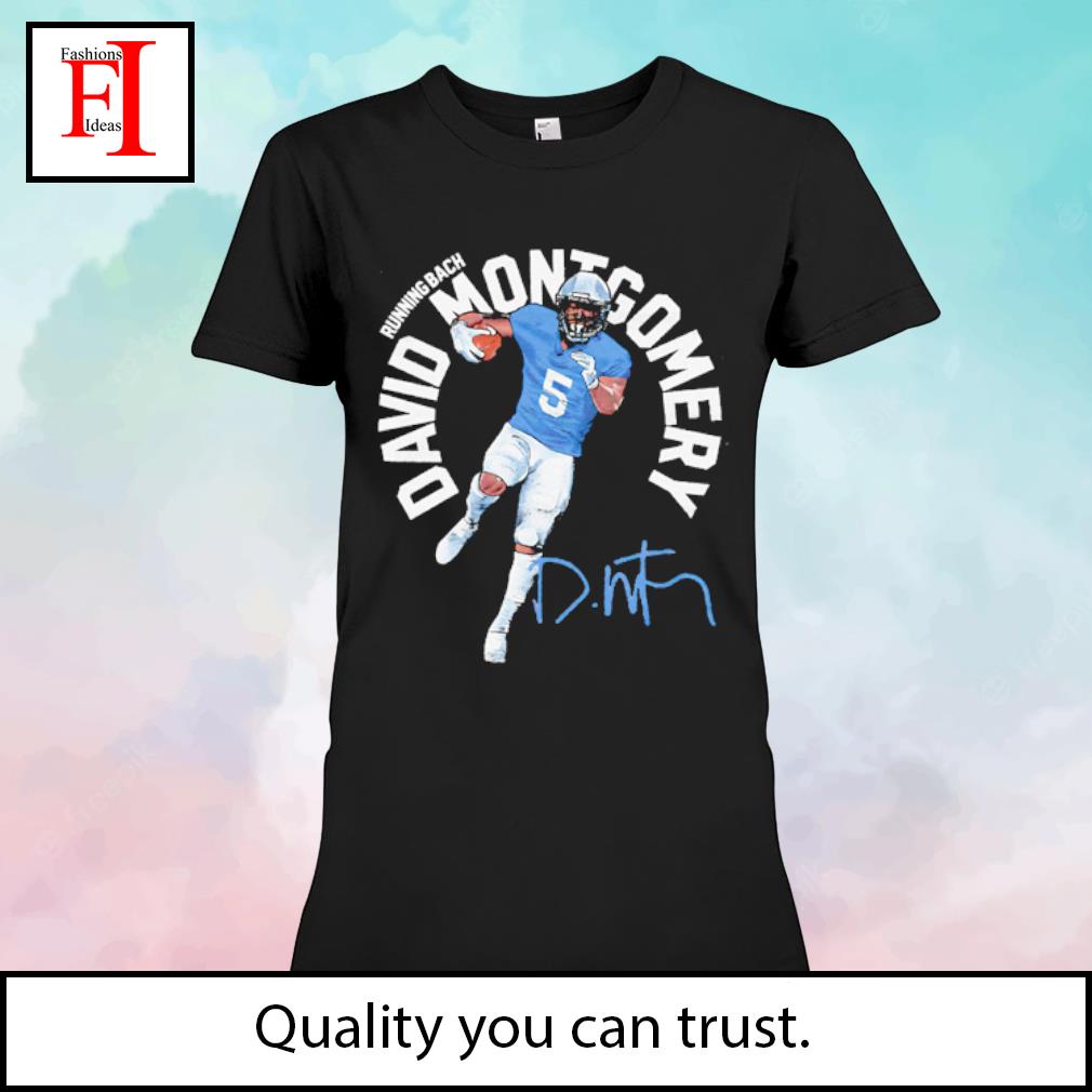 David Montgomery Detroit Lions football signature shirt, hoodie, sweater,  long sleeve and tank top