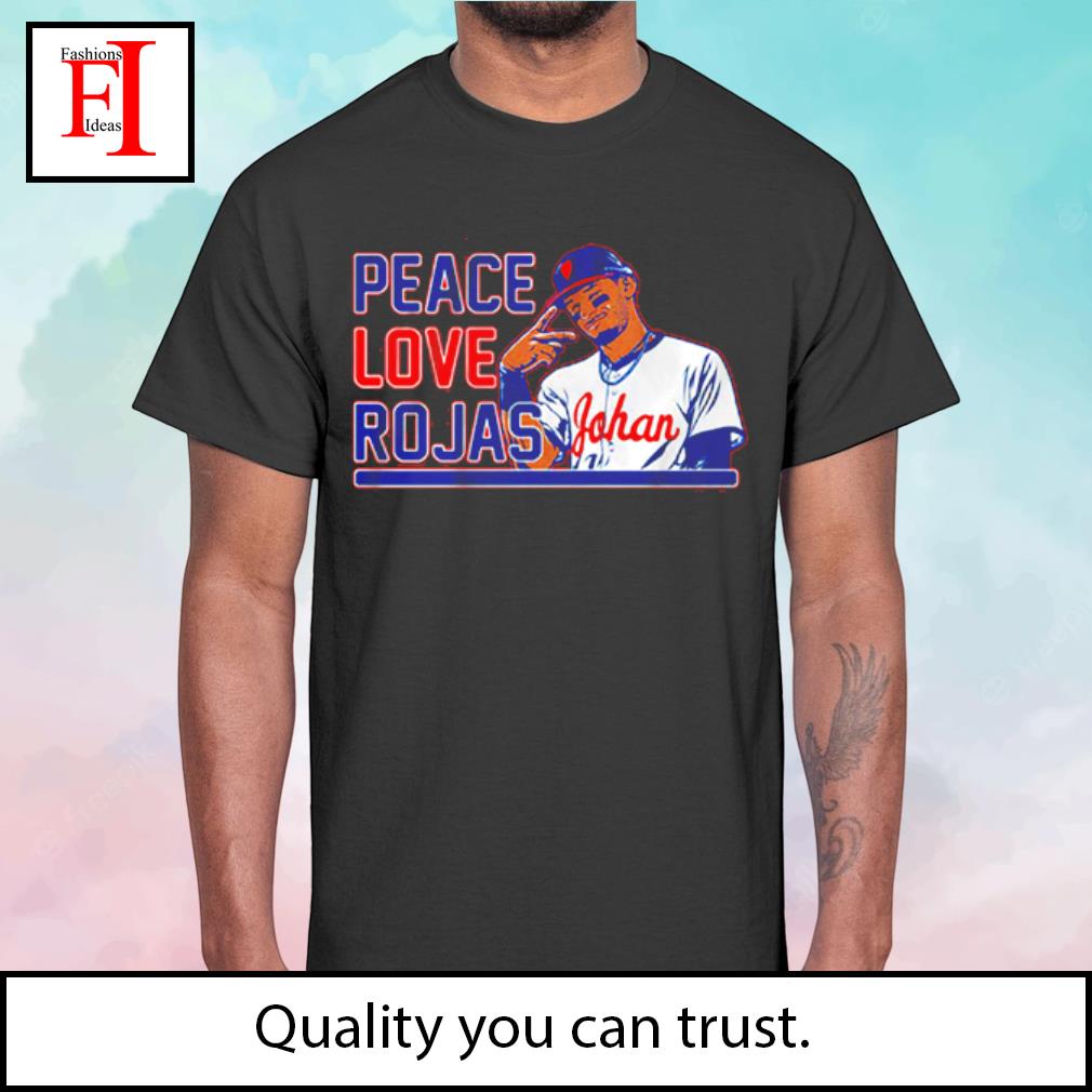 Johan Rojas: Peace Love Rojas, Adult T-Shirt / 2XL - MLB - Sports Fan Gear | breakingt