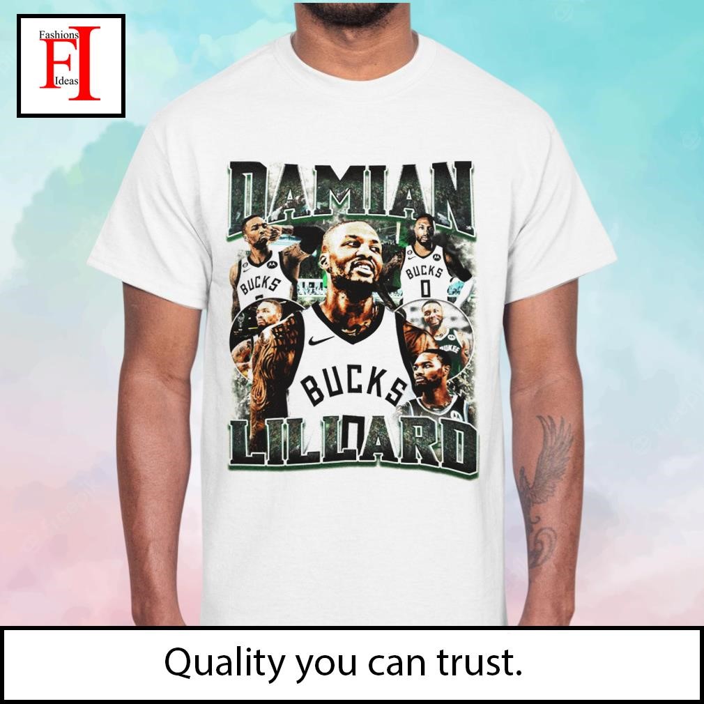 Damian Lillard Milwaukee Bucks Vintage T-Shirt