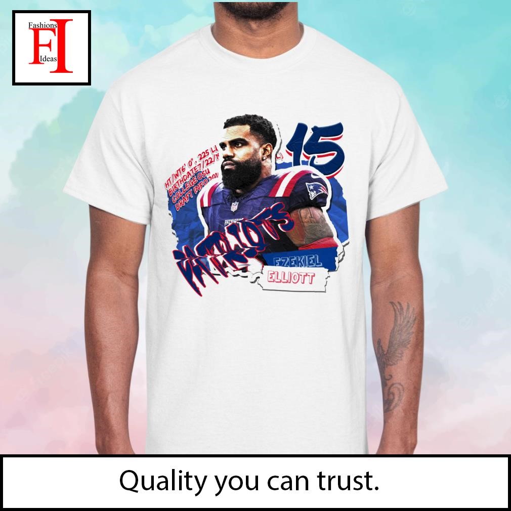 NFL Ezekiel Elliott New England Patriots Number 15 Unisex T-Shirt - Mugteeco