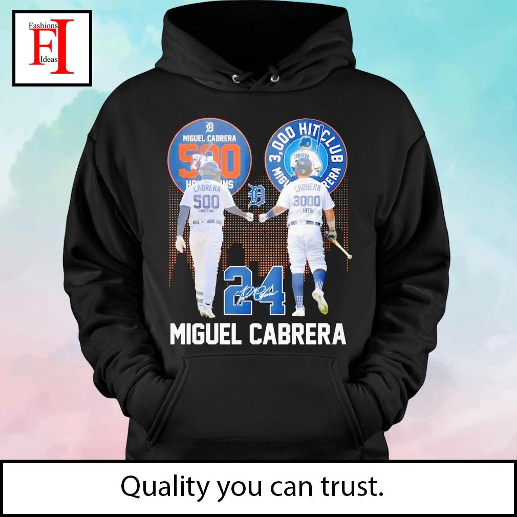Miguel Cabrera 500 Home Runs 3000 Hits Club T Shirt - Limotees