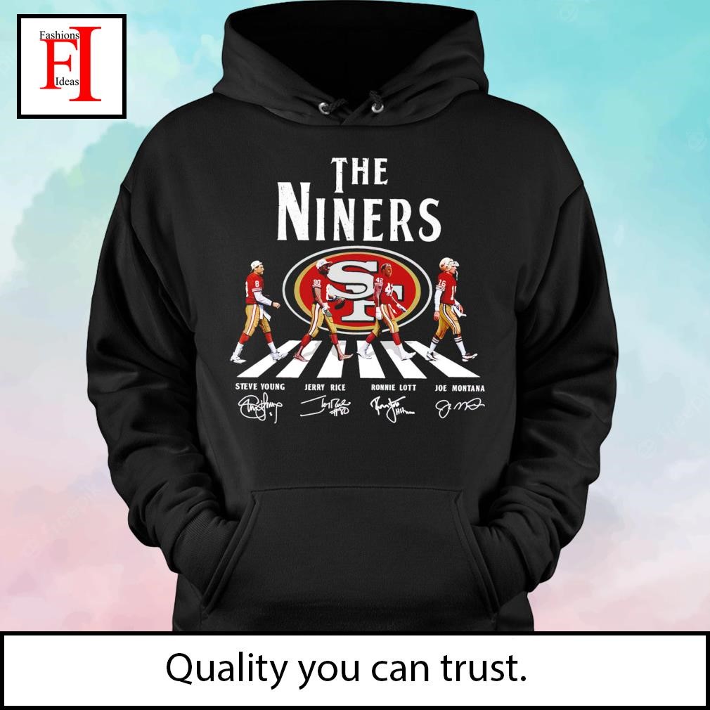 The Niners San Francisco 49ers Abbey Road Signatures 2023 T-shirt,Sweater,  Hoodie, And Long Sleeved, Ladies, Tank Top