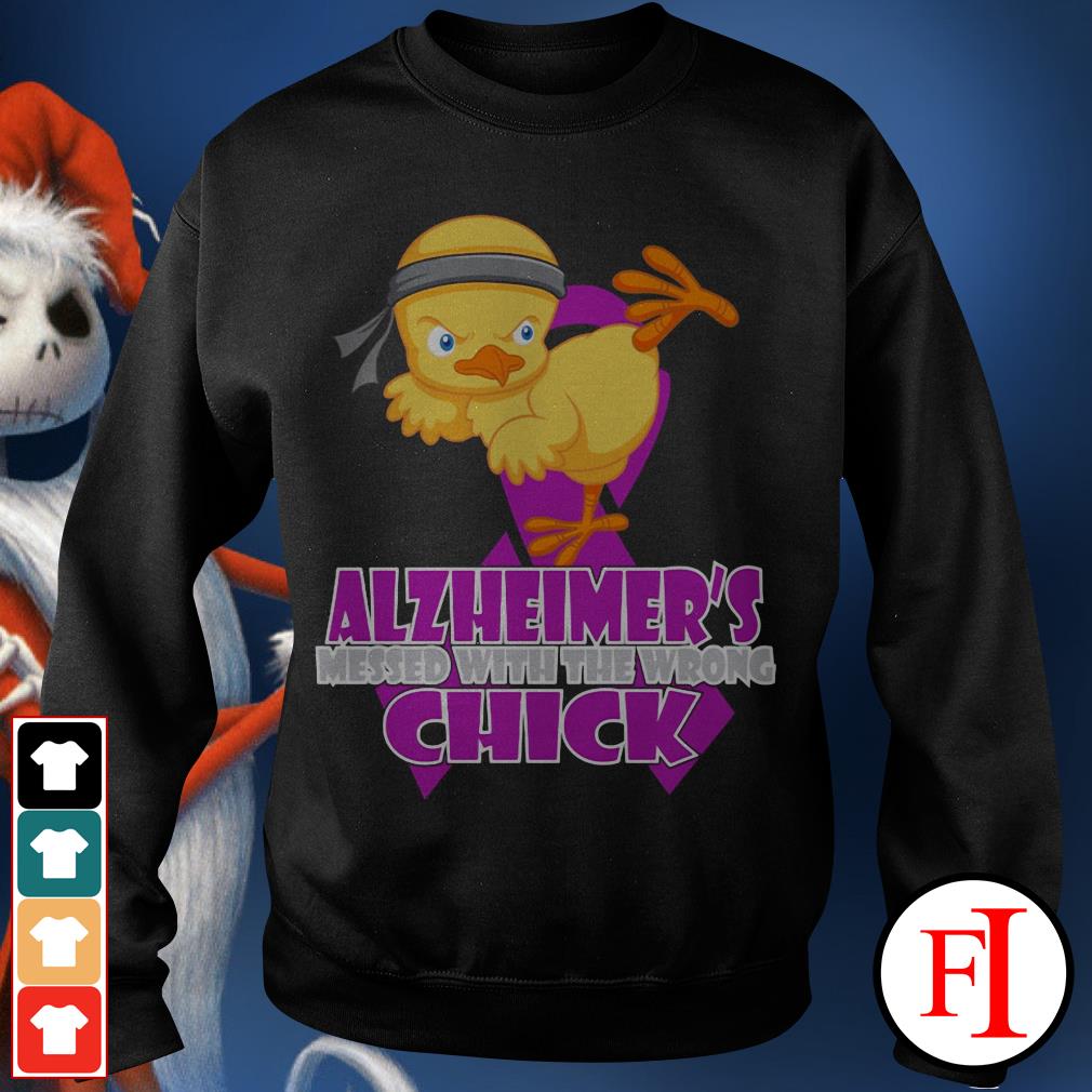 Alzheimers Messed With The Wrong Chick shirt, hoodie 