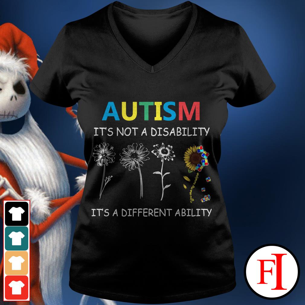 autism is not a disability t shirt