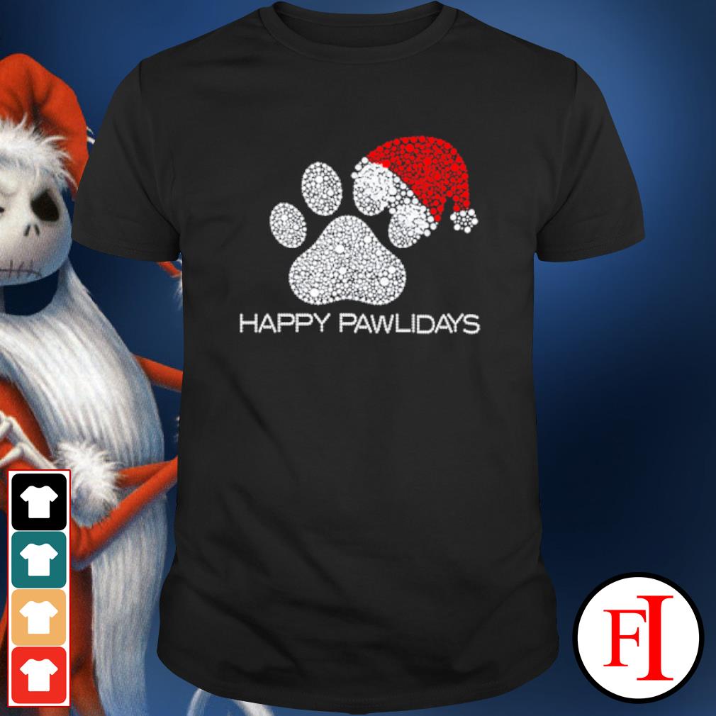 happy pawlidays shirt