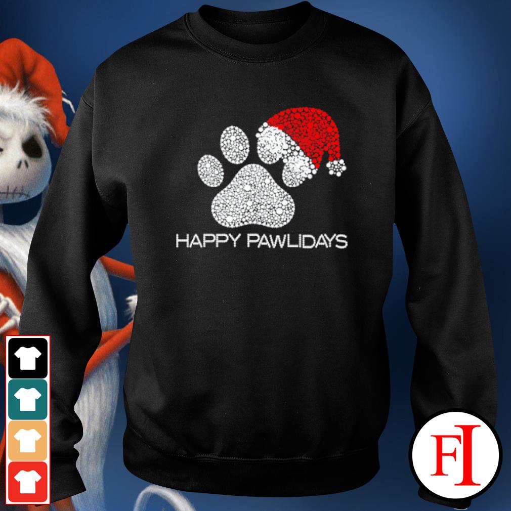 happy pawlidays shirt