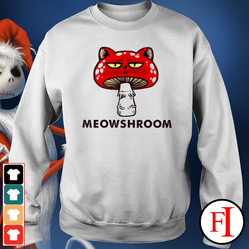 cat mushroom sweater